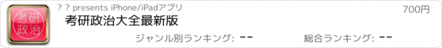 おすすめアプリ 考研政治大全最新版