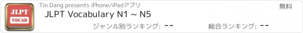 おすすめアプリ JLPT Vocabulary N1 ~ N5