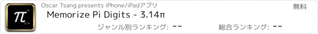 おすすめアプリ Memorize Pi Digits - 3.14π