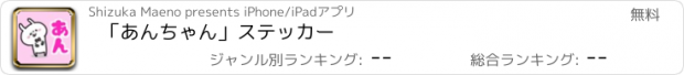 おすすめアプリ 「あんちゃん」ステッカー