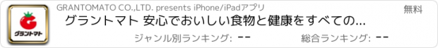 おすすめアプリ グラントマト 安心でおいしい食物と健康をすべての家庭へ