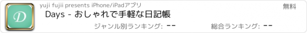 おすすめアプリ Days - おしゃれで手軽な日記帳