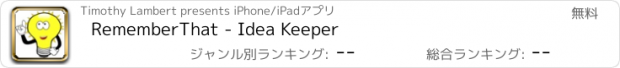 おすすめアプリ RememberThat - Idea Keeper