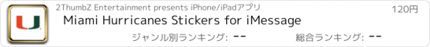 おすすめアプリ Miami Hurricanes Stickers for iMessage