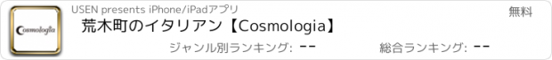 おすすめアプリ 荒木町のイタリアン【Cosmologia】