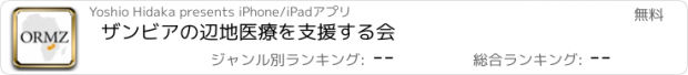 おすすめアプリ ザンビアの辺地医療を支援する会