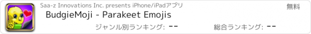 おすすめアプリ BudgieMoji - Parakeet Emojis
