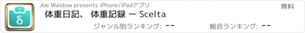 おすすめアプリ 体重日記、 体重記録 ー Scelta