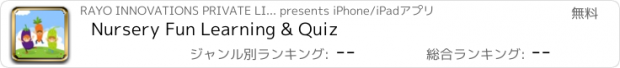 おすすめアプリ Nursery Fun Learning & Quiz