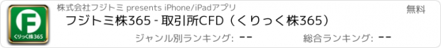 おすすめアプリ フジトミ株365 ‐ 取引所CFD（くりっく株365）