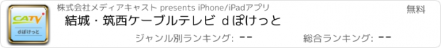 おすすめアプリ 結城・筑西ケーブルテレビ ｄぽけっと