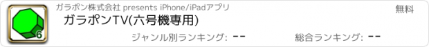 おすすめアプリ ガラポンTV(六号機専用)