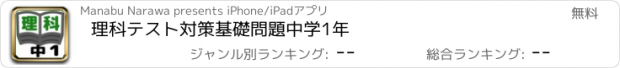 おすすめアプリ 理科テスト対策基礎問題中学1年