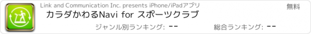 おすすめアプリ カラダかわるNavi for スポーツクラブ