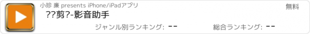 おすすめアプリ 视频剪辑-影音助手