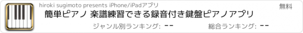 おすすめアプリ 簡単ピアノ 楽譜練習できる録音付き鍵盤ピアノアプリ