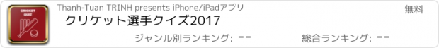 おすすめアプリ クリケット選手クイズ2017