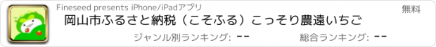 おすすめアプリ 岡山市ふるさと納税（こそふる）こっそり農遠いちご