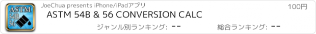 おすすめアプリ ASTM 54B & 56 CONVERSION CALC