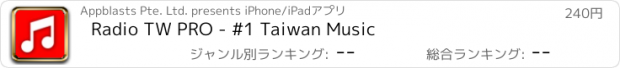 おすすめアプリ Radio TW PRO - #1 Taiwan Music
