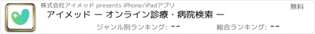 おすすめアプリ アイメッド ー オンライン診療・病院検索 ー