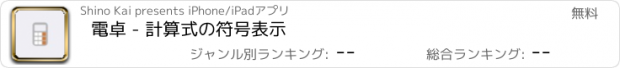 おすすめアプリ 電卓 - 計算式の符号表示