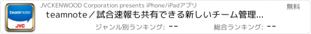 おすすめアプリ teamnote／試合速報も共有できる新しいチーム管理アプリ