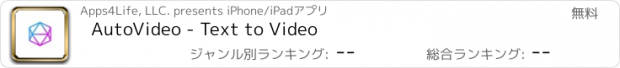 おすすめアプリ AutoVideo - Text to Video