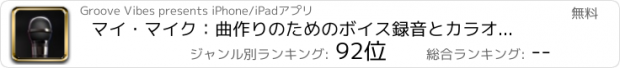 おすすめアプリ マイ・マイク：曲作りのためのボイス録音とカラオケスピーカー
