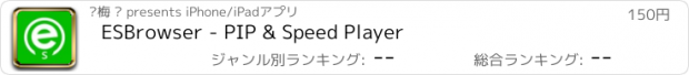 おすすめアプリ ESBrowser - PIP & Speed Player