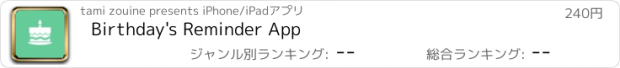 おすすめアプリ Birthday's Reminder App