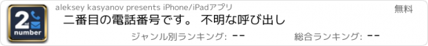 おすすめアプリ 二番目の電話番号です。 不明な呼び出し