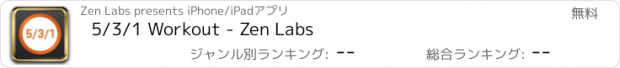 おすすめアプリ 5/3/1 Workout - Zen Labs