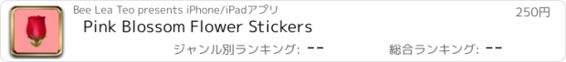 おすすめアプリ Pink Blossom Flower Stickers