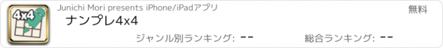 おすすめアプリ ナンプレ4x4