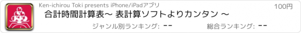 おすすめアプリ 合計時間計算表　〜 表計算ソフトよりカンタン 〜