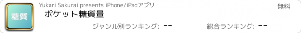 おすすめアプリ ポケット糖質量