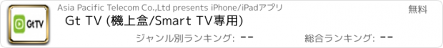 おすすめアプリ Gt TV (機上盒/Smart TV專用)