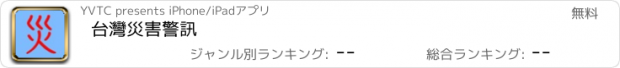 おすすめアプリ 台灣災害警訊