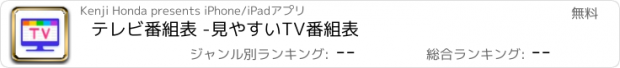 おすすめアプリ テレビ番組表 -見やすいTV番組表