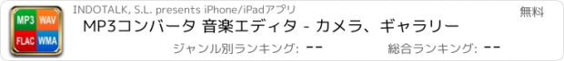 おすすめアプリ MP3コンバータ 音楽エディタ - カメラ、ギャラリー