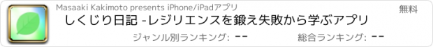 おすすめアプリ しくじり日記 -レジリエンスを鍛え失敗から学ぶアプリ