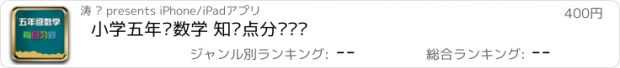 おすすめアプリ 小学五年级数学 知识点分类练习
