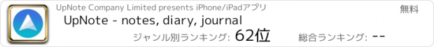 おすすめアプリ UpNote - notes, diary, journal