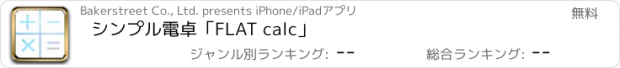 おすすめアプリ シンプル電卓「FLAT calc」