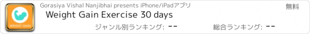 おすすめアプリ Weight Gain Exercise 30 days