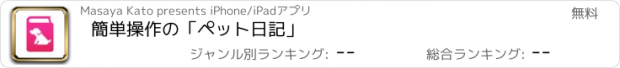 おすすめアプリ 簡単操作の「ペット日記」