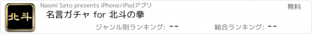 おすすめアプリ 名言ガチャ for 北斗の拳