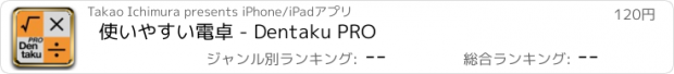 おすすめアプリ 使いやすい電卓 - Dentaku PRO