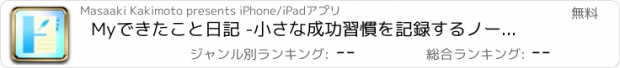 おすすめアプリ Myできたこと日記 -小さな成功習慣を記録するノートアプリ